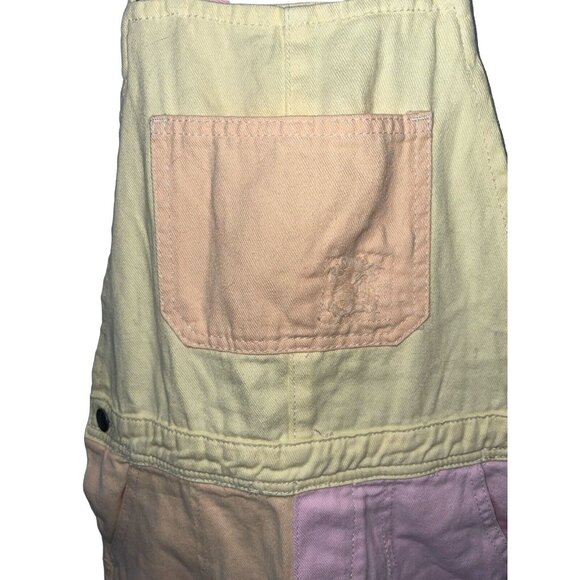 COTTON ON KIDS Girls 13-14 Ginnie Slouch Shortall Colorblock Pastel Denim $49.99 - Picture 5 of 15